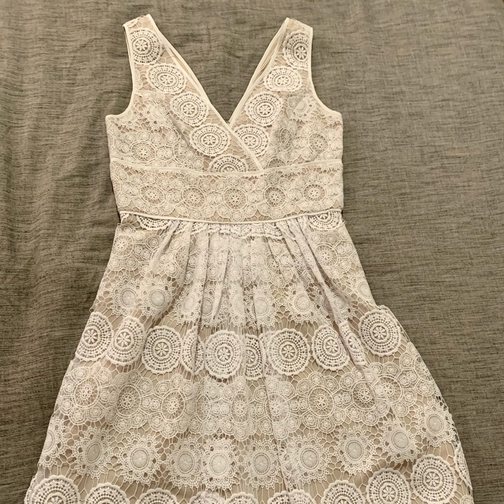 Cream lace Adrianna Papell dress